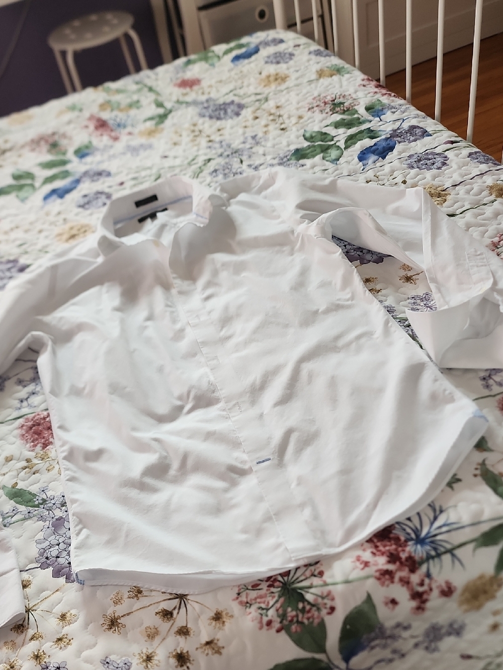 Banana Republic White Men's Dress Shirt